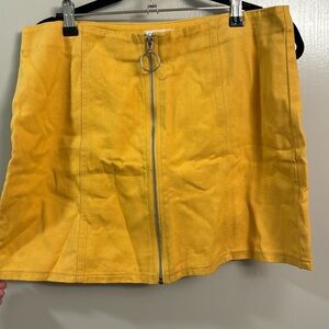 Womens yellow skirt
